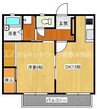 山陽本線（中国）/新倉敷駅 徒歩5分 1階 築33年 1DKの間取り