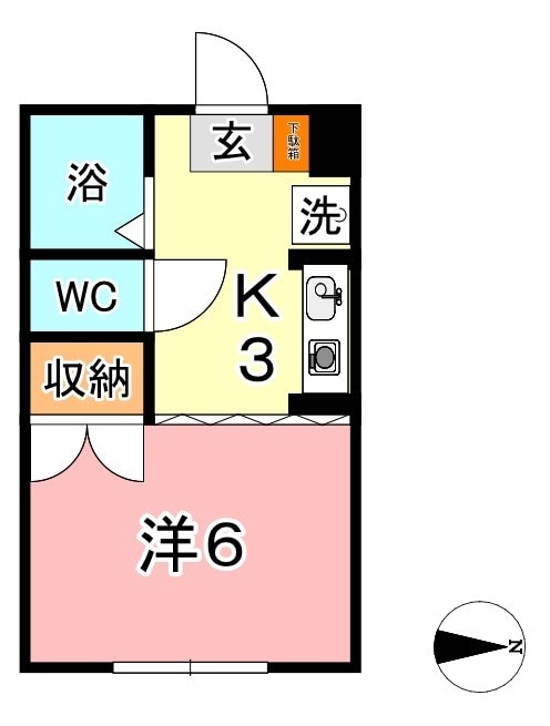 間取り図 山陽本線（中国）/新倉敷駅 徒歩54分 1階 築29年
