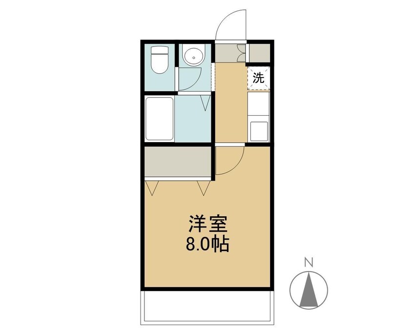 間取図 山陽本線（中国）/中庄駅 徒歩43分 2階 築34年