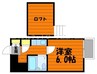 水島臨海鉄道水島本線/栄駅 徒歩8分 2階 築34年 1Kの間取り