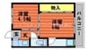 井原鉄道井原線/川辺宿駅 徒歩15分 3階 築55年 2Kの間取り