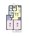 山陽本線（中国）/新倉敷駅 徒歩24分 1階 築25年 2DKの間取り