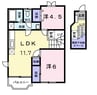 水島臨海鉄道水島本線/水島駅 徒歩3分 2階 築27年 2LDKの間取り