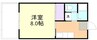 山陽本線（中国）/倉敷駅 徒歩21分 2階 築51年 1Kの間取り