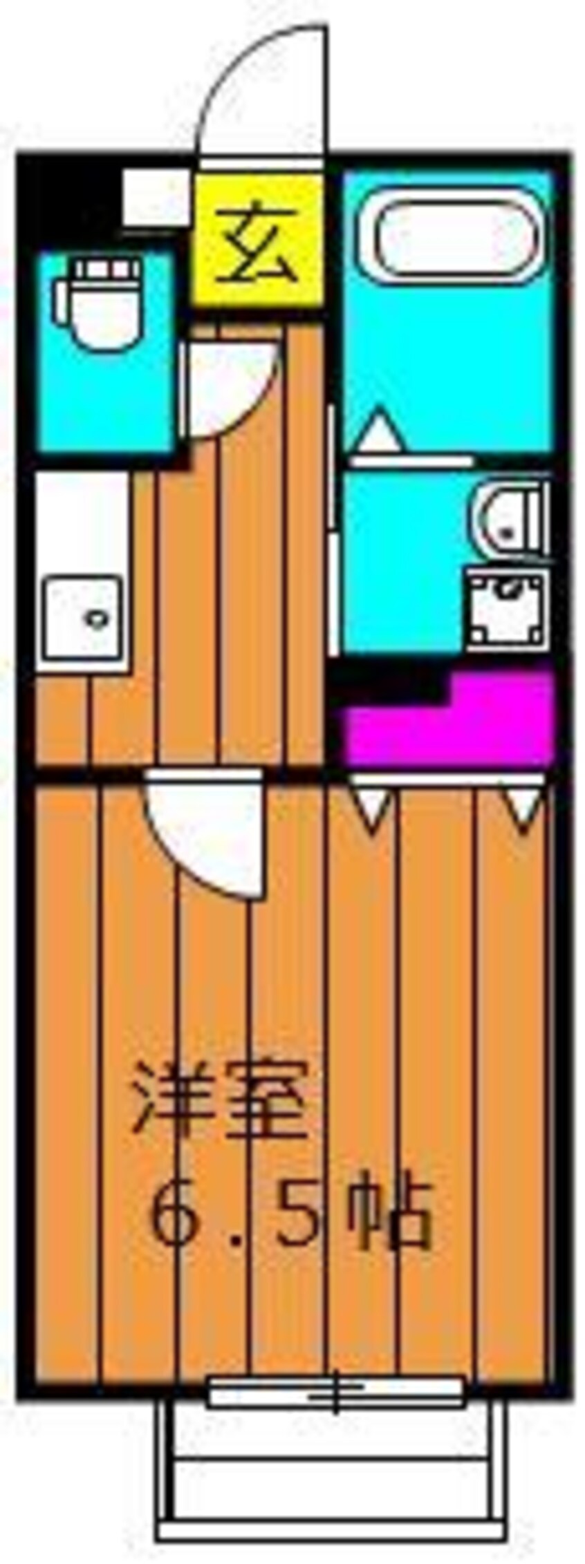 間取図 宇野線<宇野みなと線>/常山駅 徒歩91分 1階 築16年