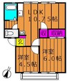水島臨海鉄道水島本線/福井駅 徒歩10分 2階 築41年 2LDKの間取り