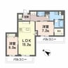 山陽本線（中国）/倉敷駅 徒歩8分 2階 築浅 2LDKの間取り