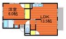 山陽本線（中国）/庭瀬駅 徒歩40分 2階 築34年 1LDKの間取り