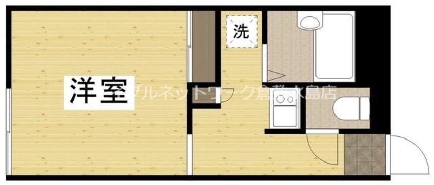 間取図 水島臨海鉄道水島本線/球場前駅 徒歩19分 1階 築26年