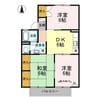 山陽本線（中国）/新倉敷駅 徒歩3分 2階 築29年 3DKの間取り