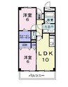山陽本線（中国）/新倉敷駅 徒歩24分 1階 築28年 2LDKの間取り