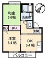 山陽本線（中国）/倉敷駅 徒歩24分 1階 築26年 2DKの間取り