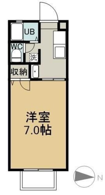 間取図 山陽本線（中国）/中庄駅 徒歩15分 2階 築27年