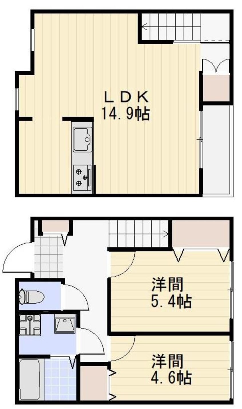間取図 山陽本線（中国）/西阿知駅 徒歩25分 1階 築8年