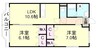 山陽本線（中国）/新倉敷駅 徒歩8分 2階 築18年 2LDKの間取り