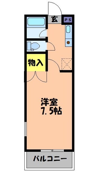 間取図 山陽本線（中国）/倉敷駅 徒歩14分 2階 築28年