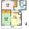 山陽本線（中国）/倉敷駅 徒歩13分 1階 築30年 2DKの間取り