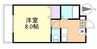山陽本線（中国）/新倉敷駅 徒歩19分 2階 築29年 1Kの間取り