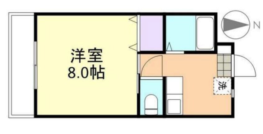間取図 山陽本線（中国）/新倉敷駅 徒歩19分 2階 築29年