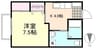 水島臨海鉄道水島本線/福井駅 徒歩16分 2階 築15年 1Kの間取り