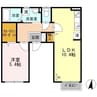 吉備線<桃太郎線>/東総社駅 徒歩8分 2階 築36年 1LDKの間取り