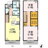 山陽本線（中国）/西阿知駅 徒歩12分 1-2階 築6年 2LDKの間取り