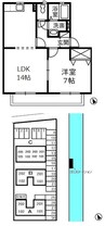 水島臨海鉄道水島本線/弥生駅 徒歩16分 2階 築22年 1LDKの間取り