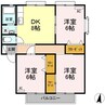 山陽本線（中国）/西阿知駅 徒歩36分 2階 築31年 3DKの間取り