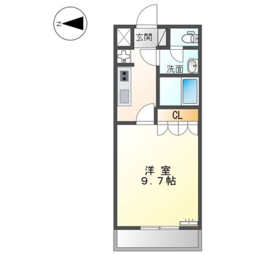 間取図 山陽本線（中国）/倉敷駅 バス15分南高入口下車:停歩3分 1階 築20年