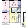山陽本線（中国）/新倉敷駅 バス:7分:停歩4分 2階 築24年 3DKの間取り