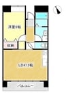山陽本線（中国）/倉敷駅 徒歩15分 3階 築20年 1LDKの間取り