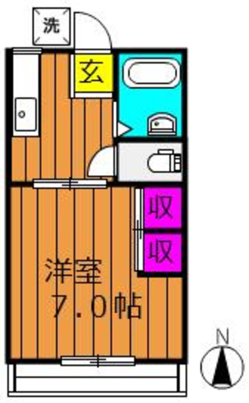間取図 吉備線<桃太郎線>/東総社駅 徒歩11分 2階 築38年