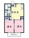 山陽本線（中国）/新倉敷駅 徒歩5分 2階 築32年 2DKの間取り