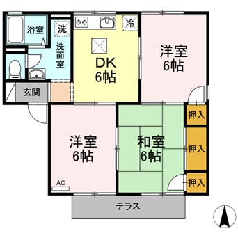 間取図 山陽本線（中国）/倉敷駅 徒歩22分 1階 築31年