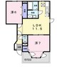 宇野線<宇野みなと線>/早島駅 徒歩23分 1階 築28年 2LDKの間取り