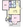 宇野線<宇野みなと線>/早島駅 徒歩23分 1階 築28年 2LDKの間取り