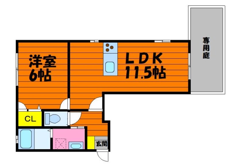 間取図 水島臨海鉄道水島本線/福井駅 徒歩3分 1階 築7年