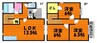 山陽本線（中国）/新倉敷駅 徒歩35分 1-2階 築22年 3LDKの間取り