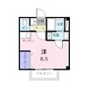 山陽本線（中国）/鴨方駅 徒歩9分 2階 築27年 1Kの間取り
