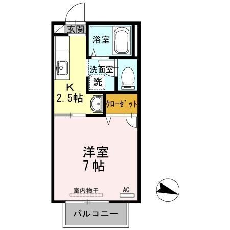 間取り図 山陽本線（中国）/笠岡駅 徒歩40分 1階 築25年