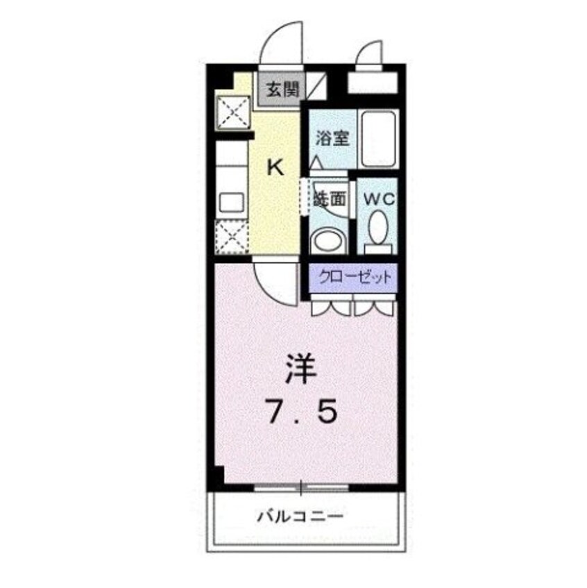 間取図 水島臨海鉄道水島本線/球場前駅 徒歩11分 2階 築18年