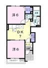 山陽本線（中国）/倉敷駅 徒歩24分 1階 築15年 2DKの間取り