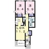 水島臨海鉄道水島本線/弥生駅 徒歩18分 1階 築13年 2LDKの間取り