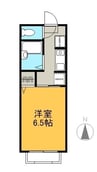 山陽本線（中国）/中庄駅 徒歩5分 2階 築27年 1Kの間取り