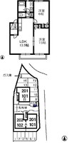 山陽本線（中国）/倉敷駅 徒歩16分 2階 築23年 2LDKの間取り