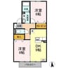 山陽本線（中国）/新倉敷駅 徒歩30分 2階 築22年 2DKの間取り
