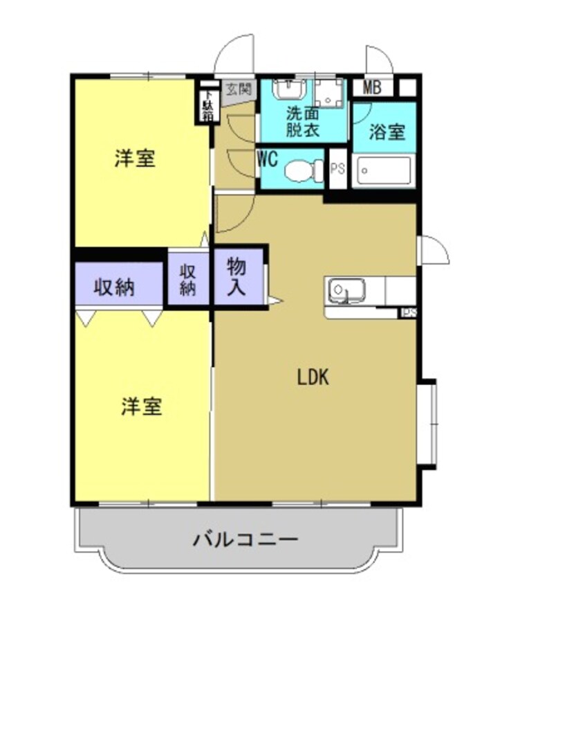 間取図 吉備線<桃太郎線>/総社駅 徒歩17分 3階 築16年