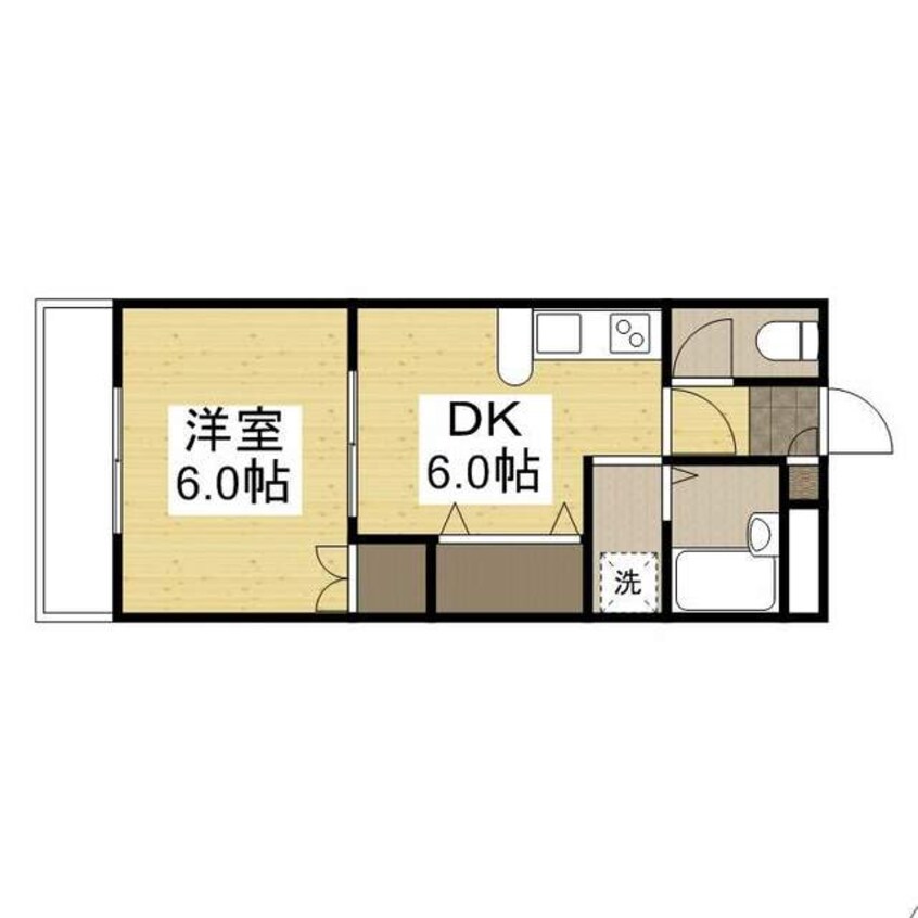 間取図 山陽本線（中国）/倉敷駅 徒歩13分 1階 築27年