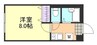 山陽本線（中国）/倉敷駅 徒歩11分 2階 築28年 1Kの間取り
