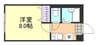山陽本線（中国）/倉敷駅 徒歩11分 2階 築28年 1Kの間取り